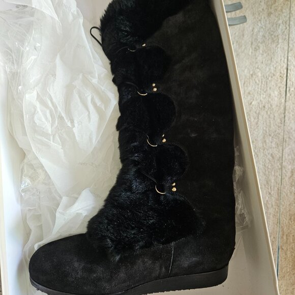 Jimmy Choo Boots -  Danube - Rabbit + suede - Picture 4 of 7